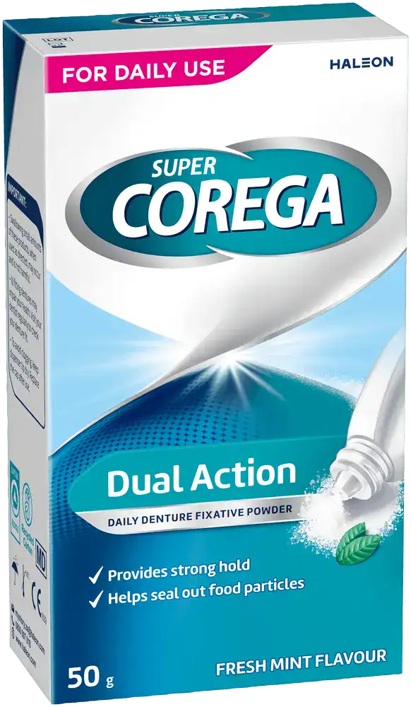 Super Corega Fresh Mint Flavour Daily Denture Fixative Powder 50g