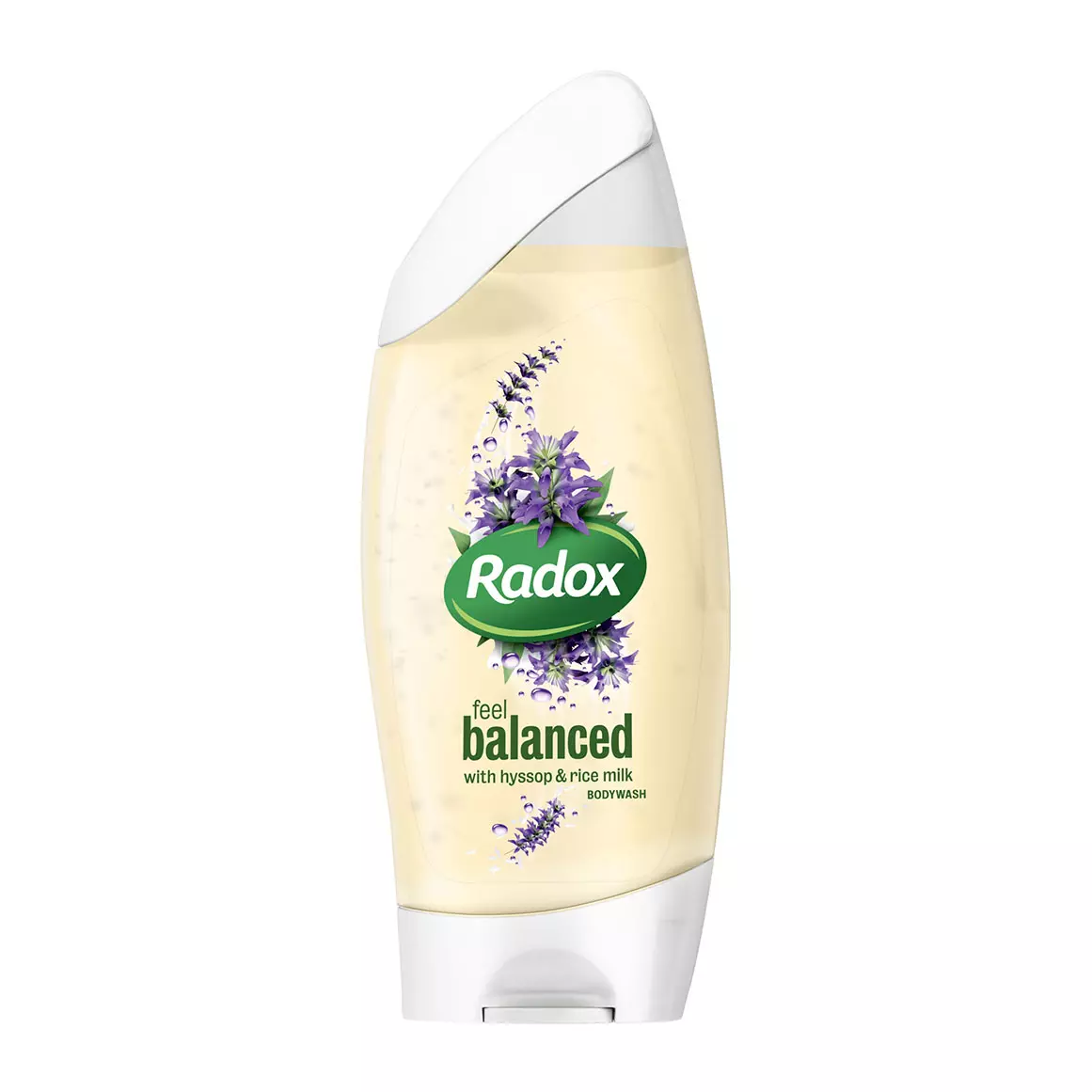 Front of Radox Feel Balanced Body Wash 250ml bottle