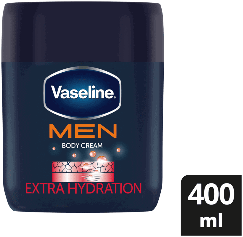 Vaseline Men Extra Hydration Moisturizing Body Cream 400ml