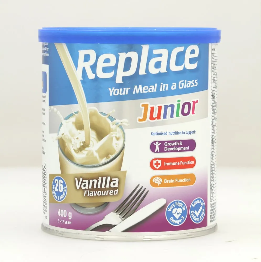 Replace Junior Vanilla Flavoured Nutritional Supplement 400g