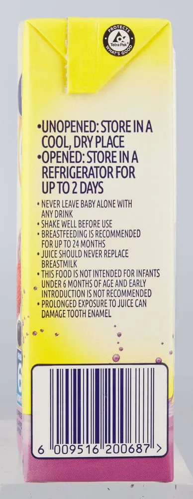 Purity From 6 Months Mixed Berry 100% Fruit Juice Blend 200ml