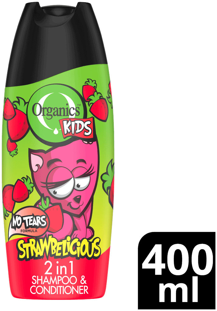Organics For Kids Strawbelicious 2in1 Shampoo and Conditioner 400ml