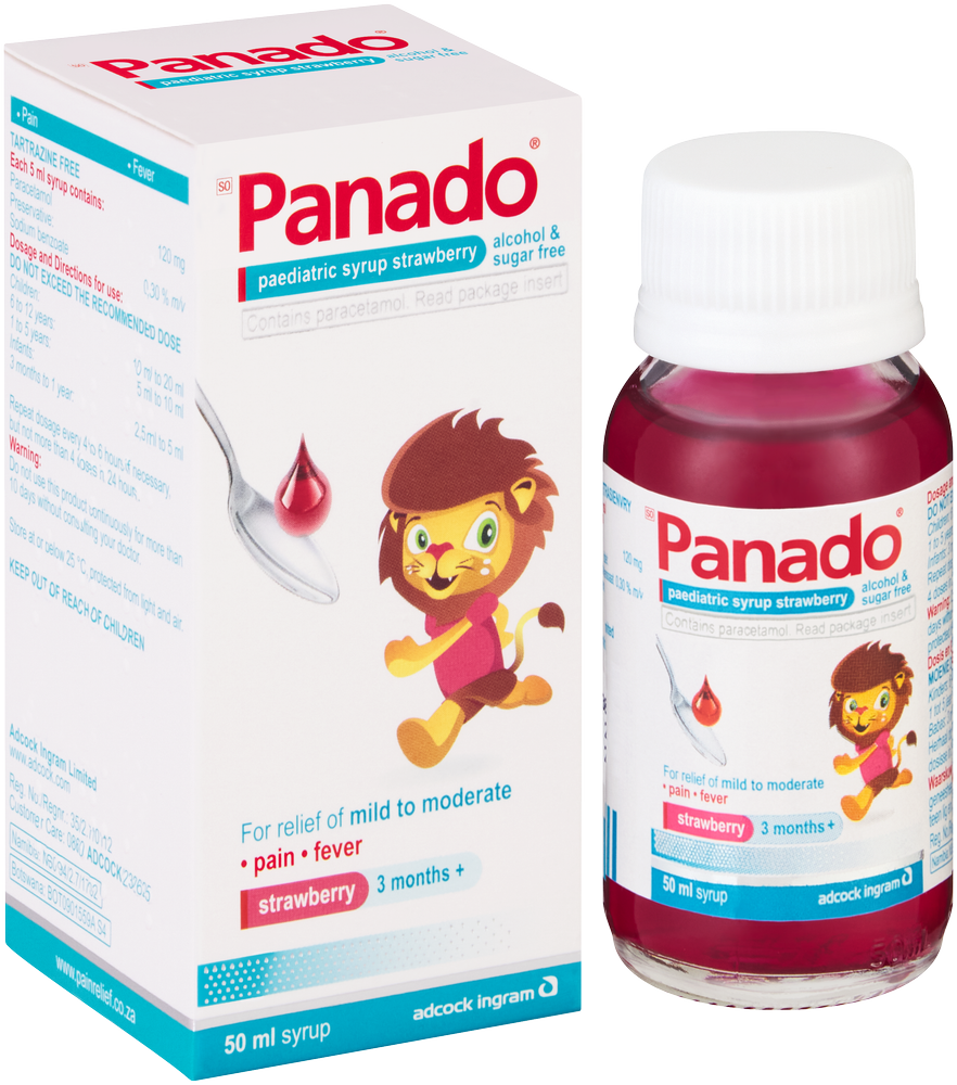 Panado Strawberry Paediatric Syrup 50ml