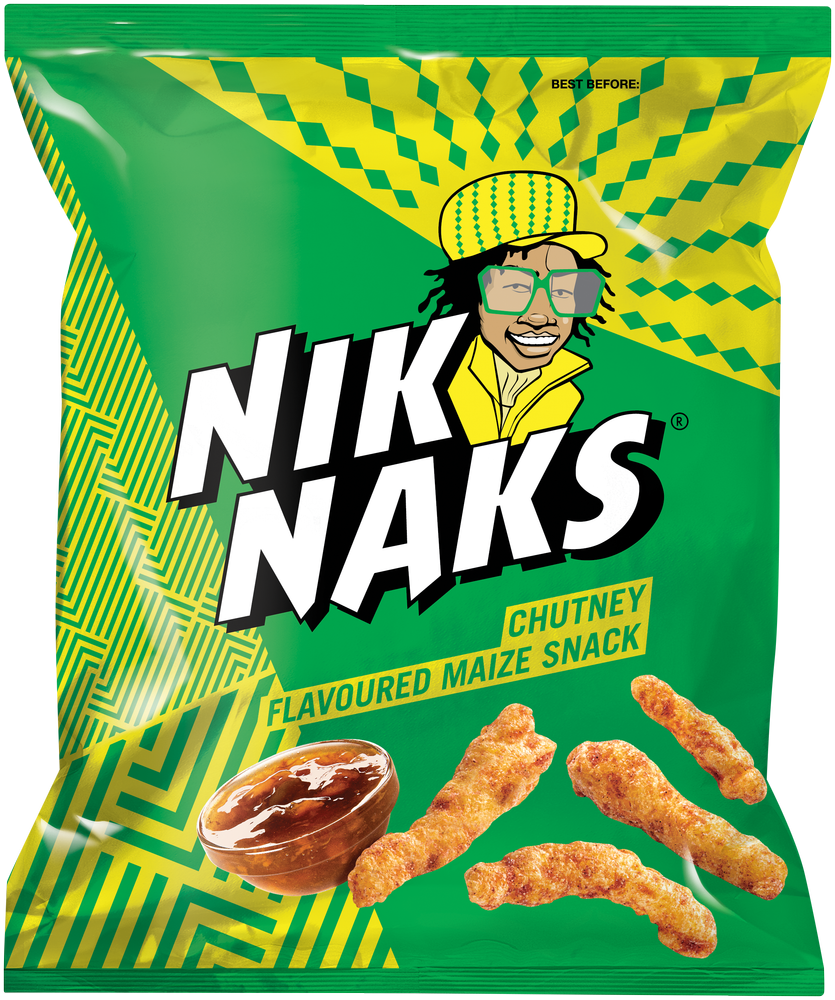 Niknaks Chutney Flavoured Maize Snack 50g