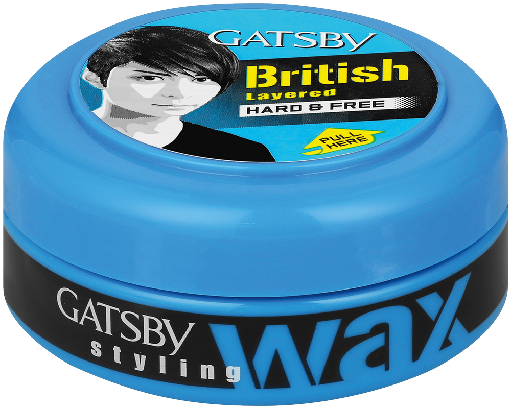 Gatsby British Layered Hard & Free Styling Wax 75g