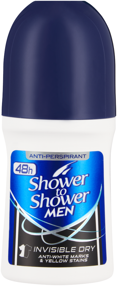 Shower To Shower Men Invisible Dry Anti-Perspirant Roll-On 50ml