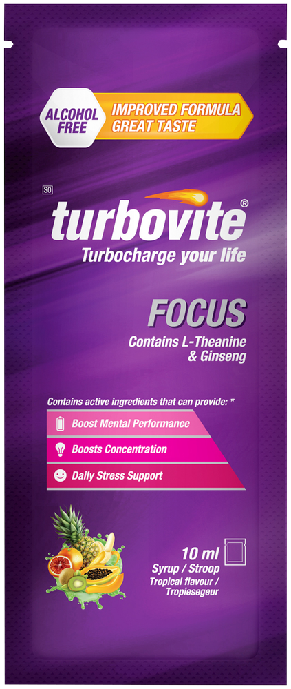 Turbovite Focus Tropical Flavour Syrup 10ml