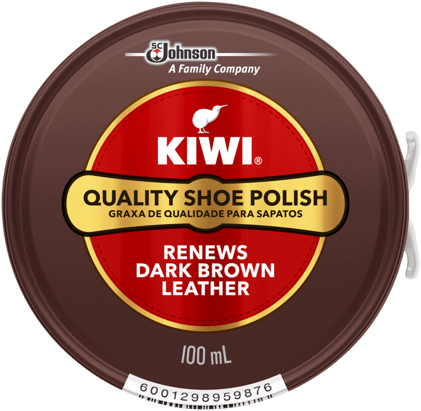 Kiwi Dark Brown Quality Shoe Polish 100ml