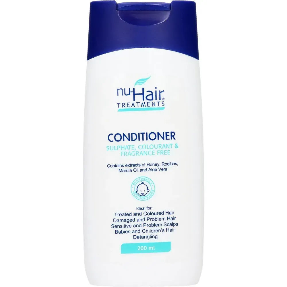 Front of Nu-Hair Treatments Chemical Free Conditioner 200 ml bottle