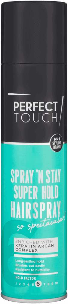 Perfect Touch Spray 'n Stay Super Hold Hairspray 250ml
