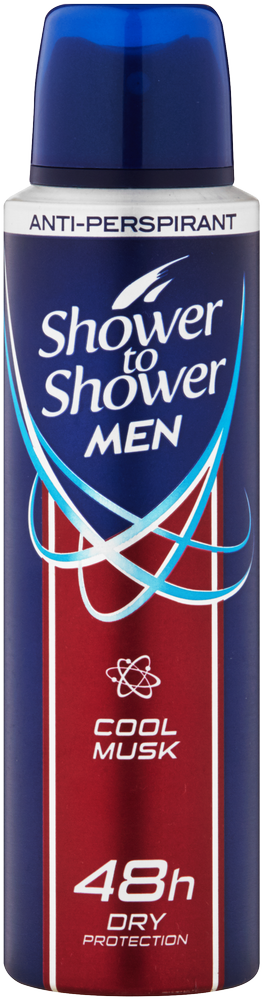 Shower To Shower Men Cool Musk Anti-Perspirant 150ml