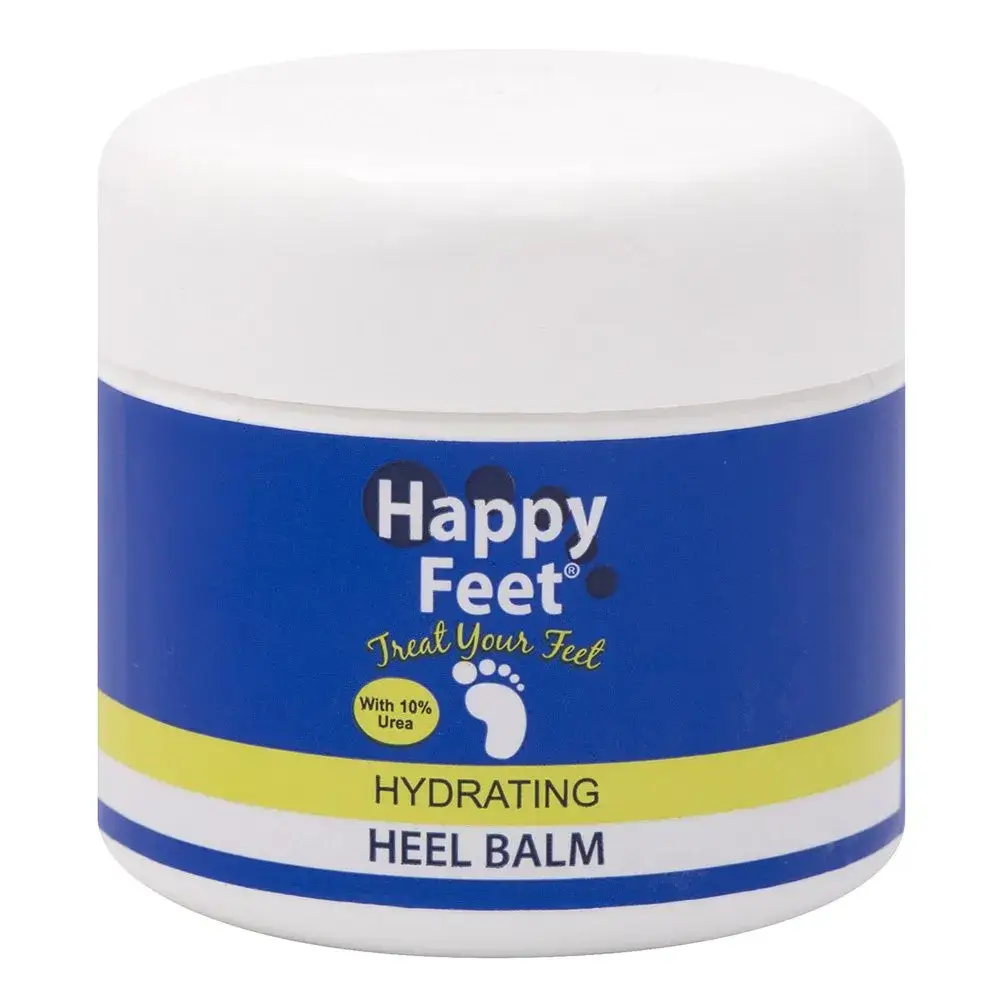 Front of Rolfe Laboratories Happy Feet Hydrating Heel Balm 100 g jar