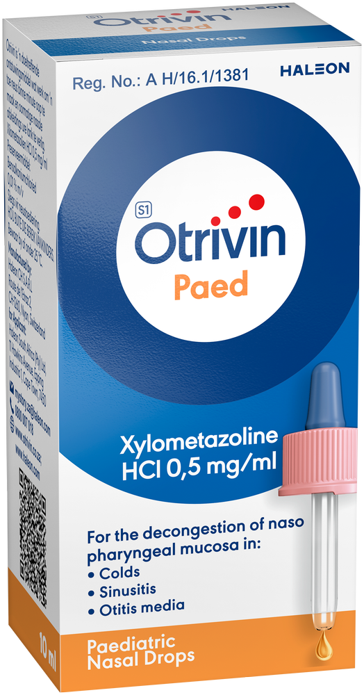 Otrivin Paed Paediatric Nasal Drops 10ml