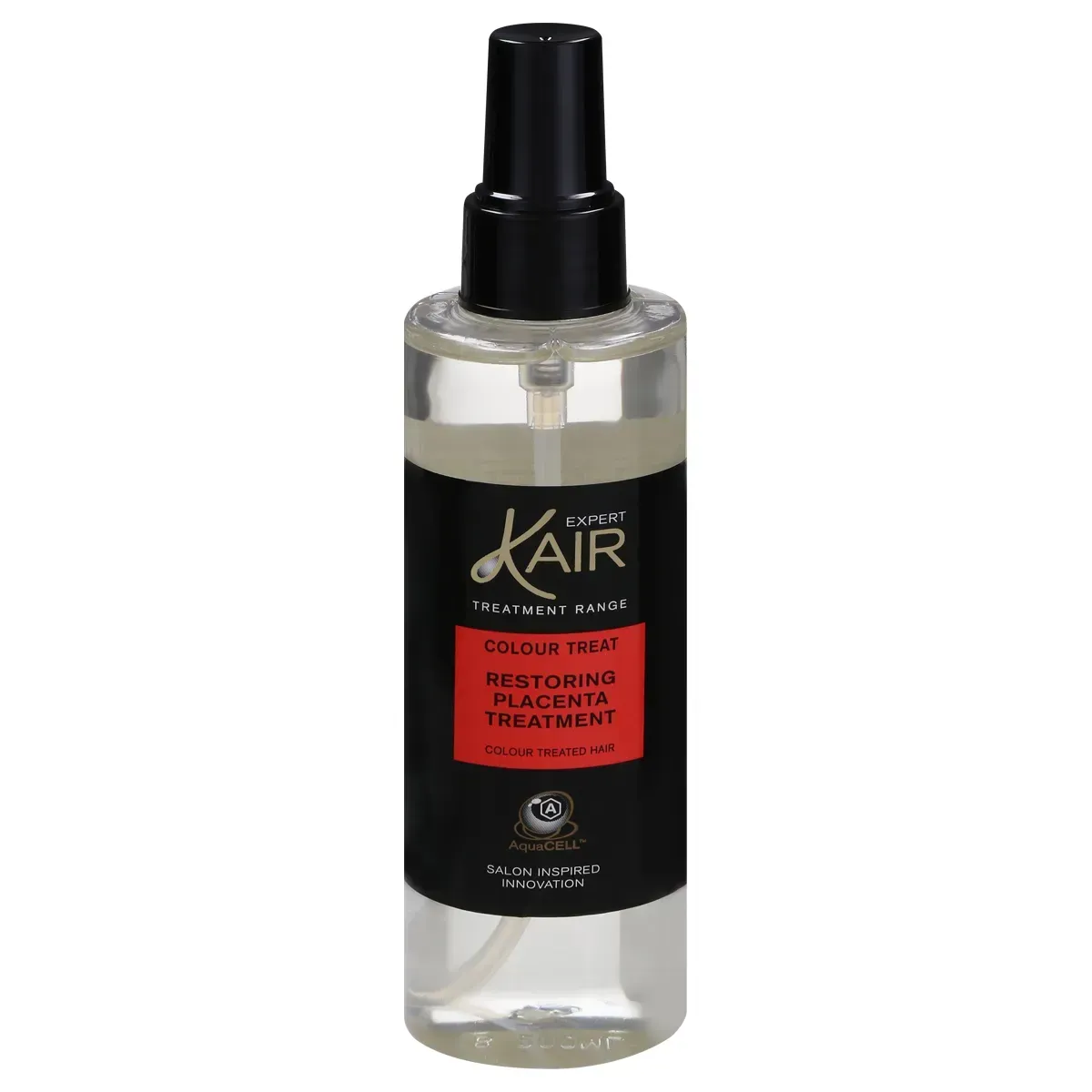 Front of KAIR Expert Colour Treat Restoring Placenta Treatment 200 ml spray bottle on white background