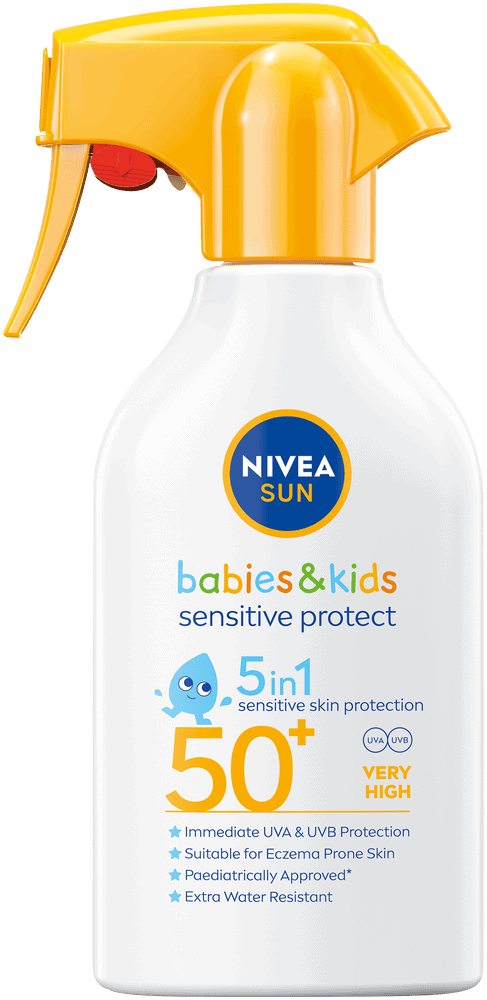 Nivea SUN Babies & Kids 5-in-1 SPF50+ Sensitive Protect Sunscreen Trigger Spray 270ml