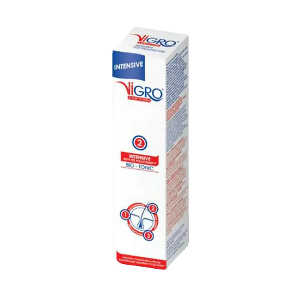 Angled view of Vigro Intensive Bio-Tonic 100 ml box
