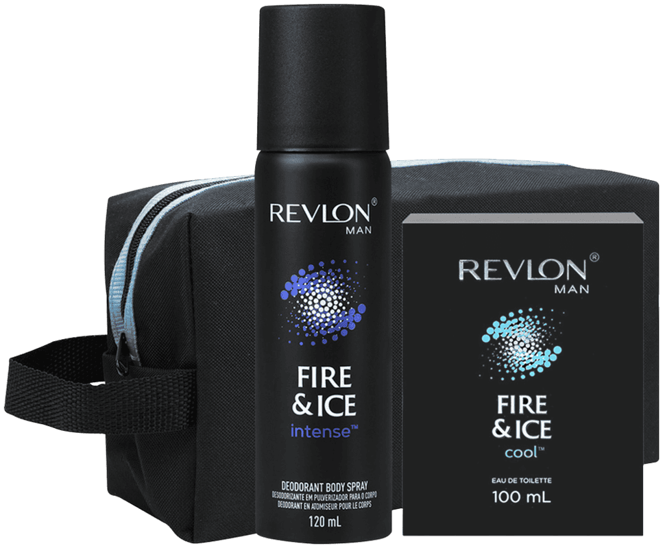Revlon Man Fire & Ice Limited Edition Cool & Intense Fragrance Gift Set 1s 1s