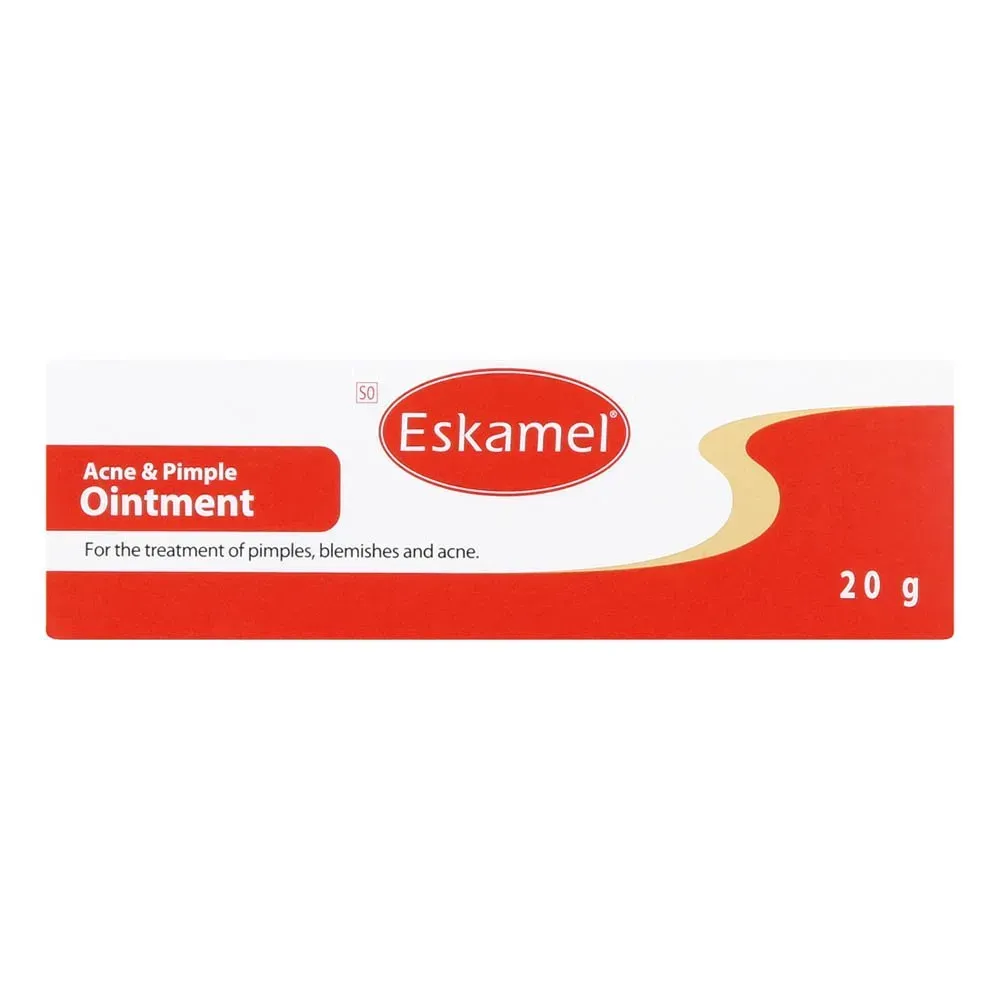 Front of Eskamel Acne & Pimple Ointment box, 20 g