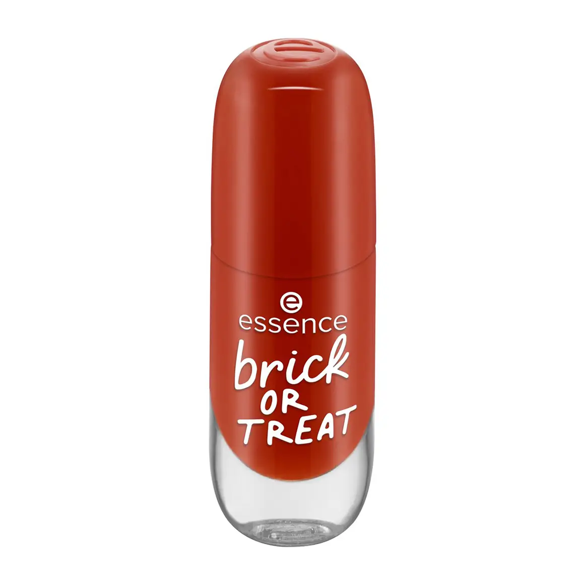 Front of essence Gel Nail Colour 'Brick or Treat' 8 ml bottle