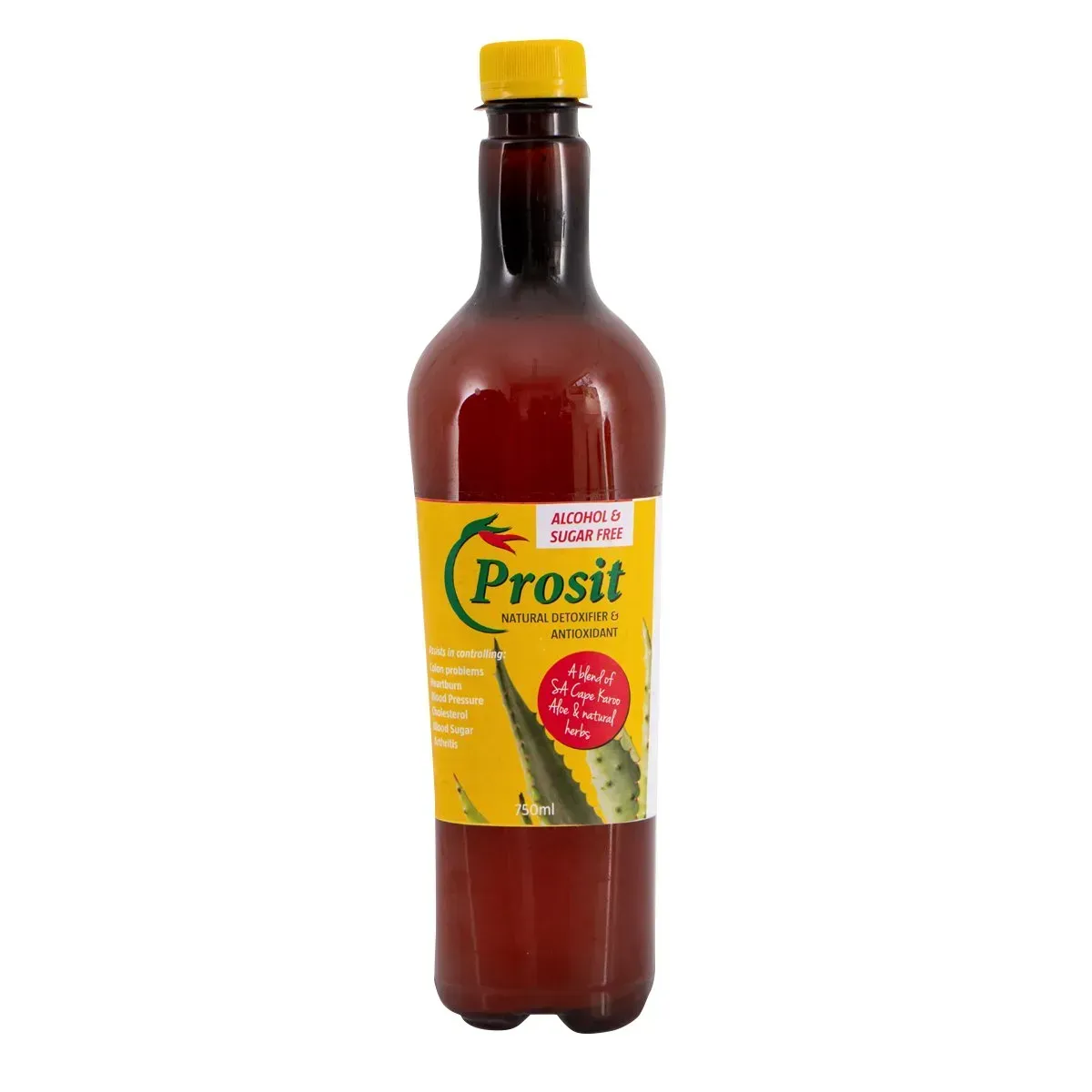 Front of Prosit Liquid Alcohol Free Detoxifier 750 ml bottle