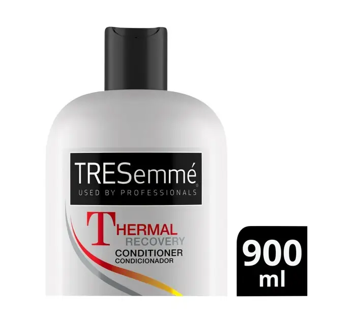 Front of TRESemmé Thermal Recovery Conditioner bottle, 900 ml