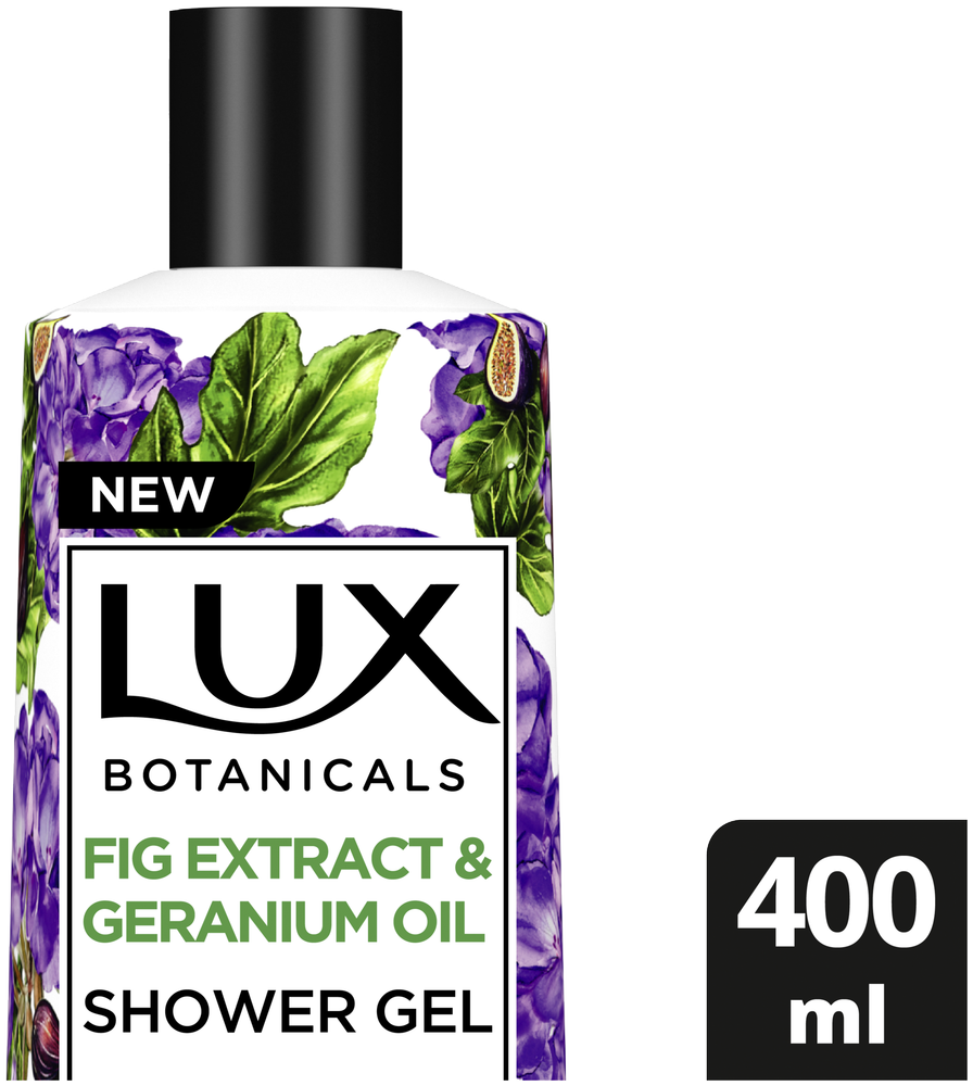 LUX Botanicals Fig Extract and Geranium Oil Moisturizing Body Wash 400ml