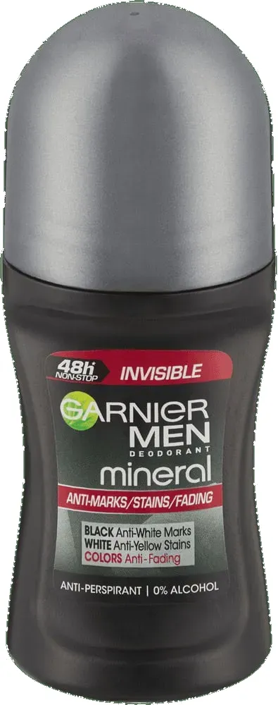 Garnier Men Invisible Black White & Colours Anti-Perspirant Roll-On 50ml