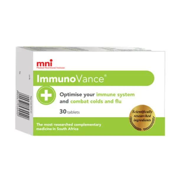 Front of MNI ImmunoVance 30 tablets box
