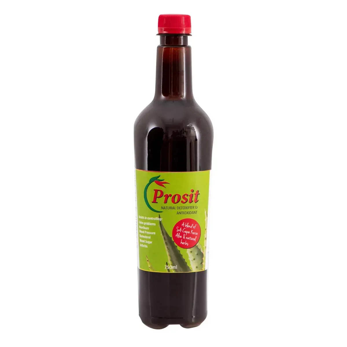 Front of African Cures Prosit Natural Detoxifier Liquid 750ml bottle