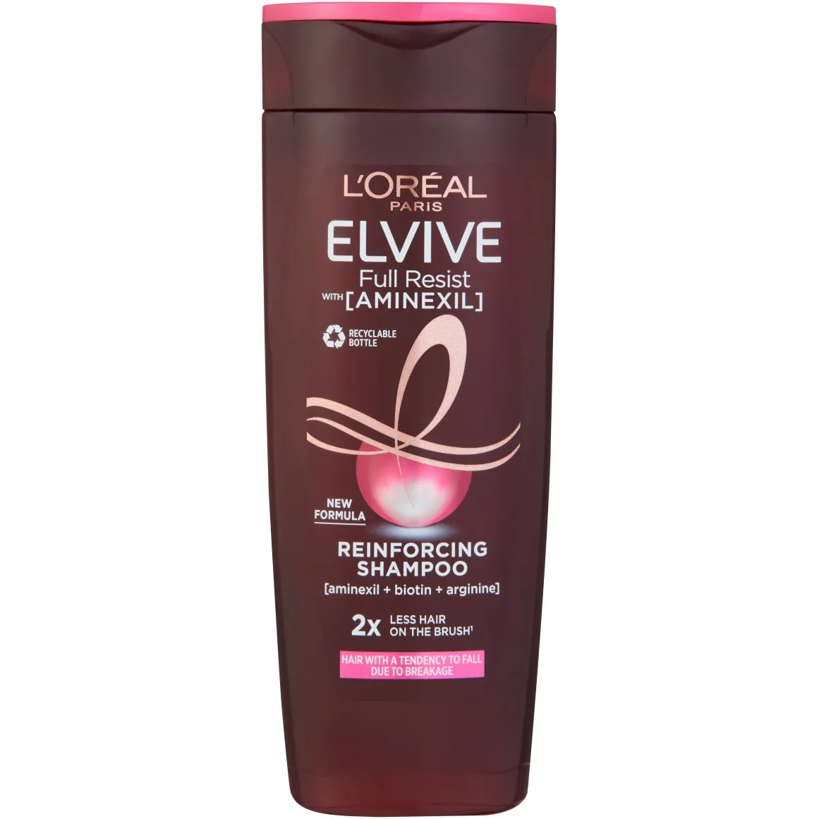 Front of L'Oréal Paris Elvive Full Resist Reinforcing Shampoo bottle, 400ml