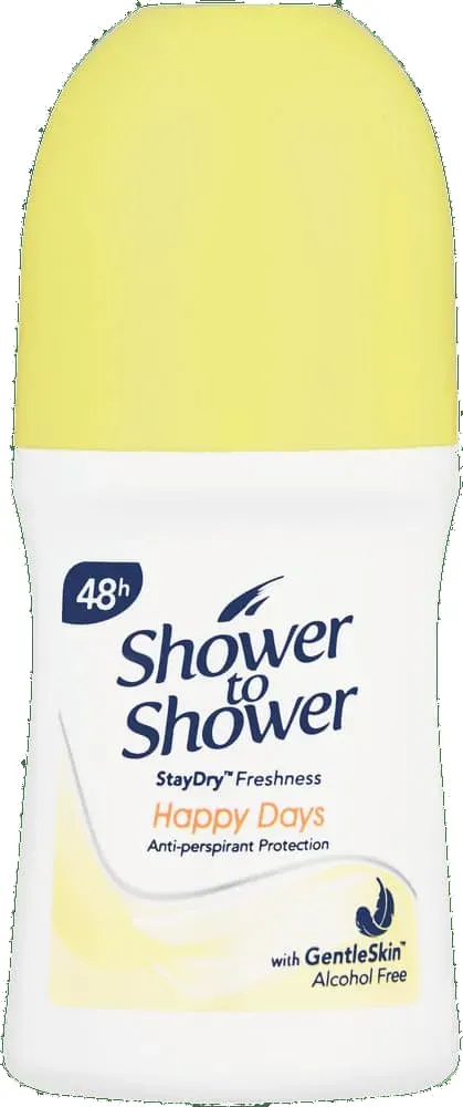 Shower To Shower Happy Days Anti-Perspirant Roll-On 50ml