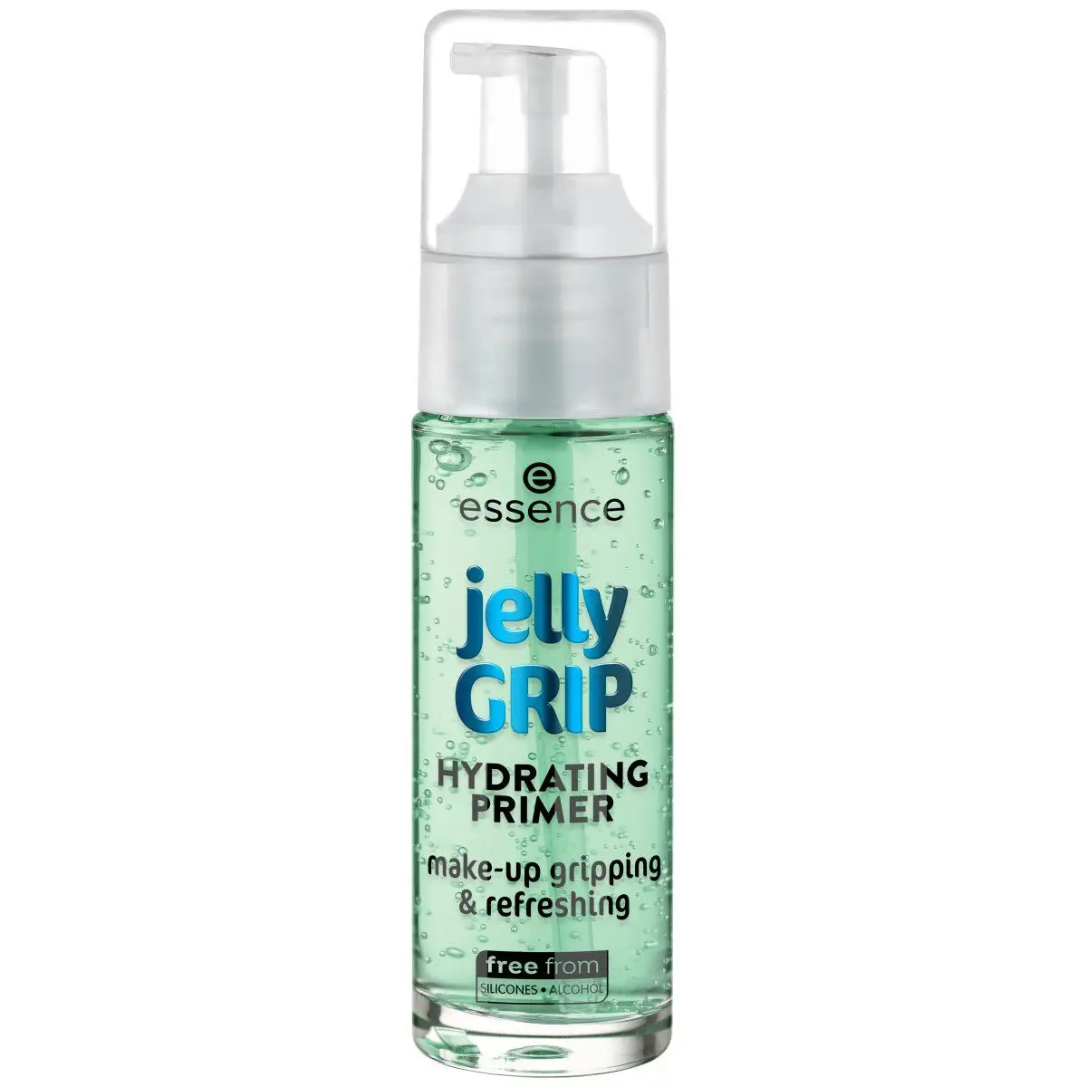 Front of Essence Jelly Grip Hydrating Primer pump bottle