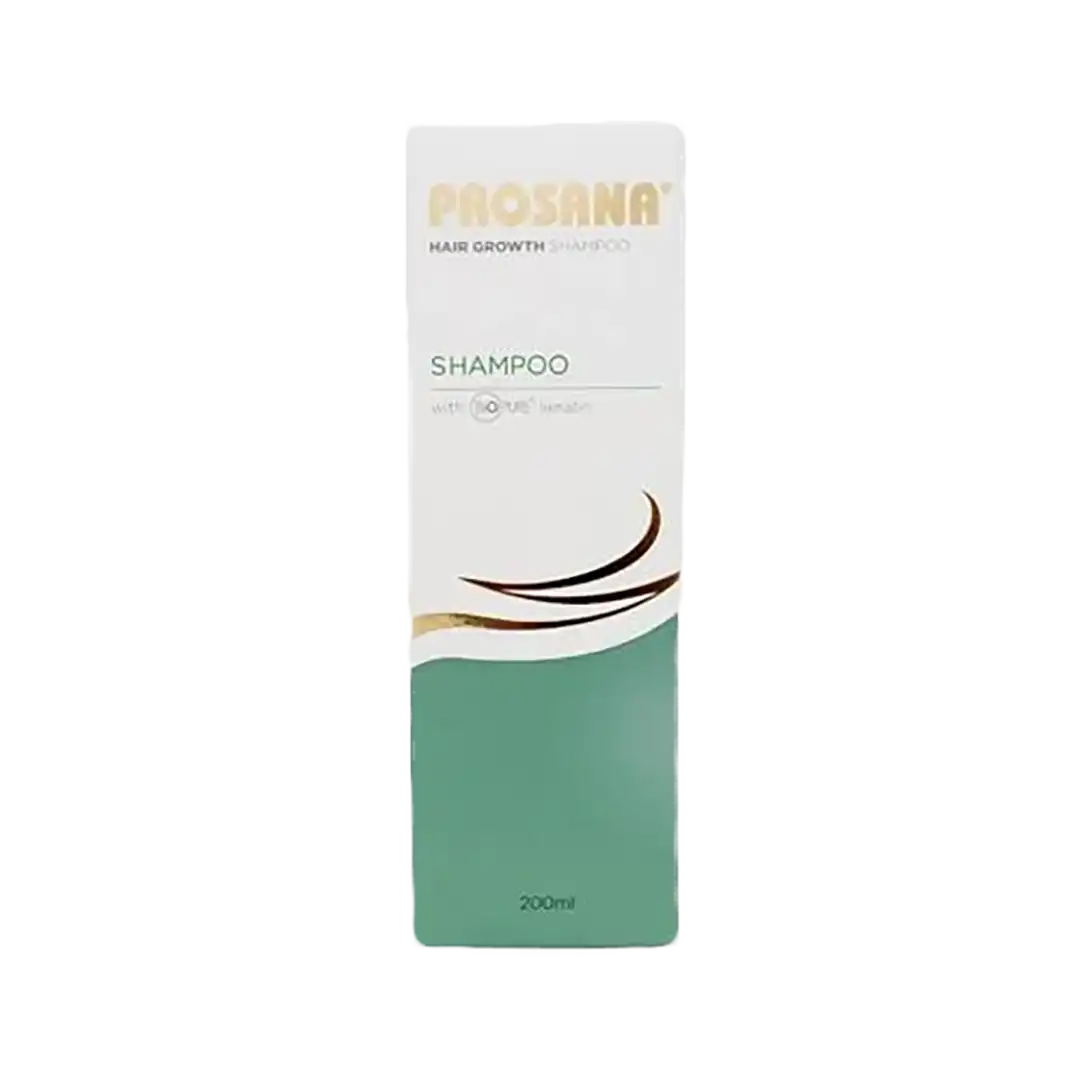 Front of Prosana Hair Growth Shampoo box, Adcock Ingram, 200 ml