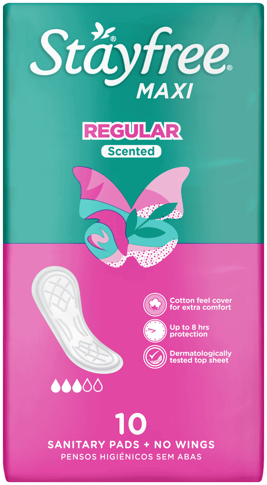Stayfree Maxi Regular Sanitary Pads 10pk
