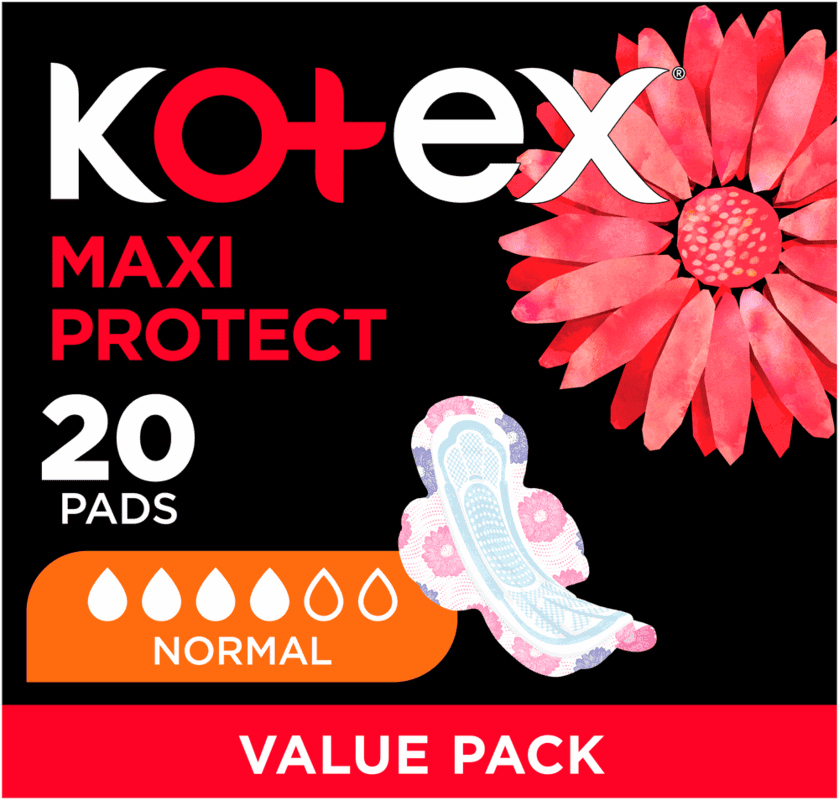 Kotex Maxi Protect Normal Sanitary Pads with Wings 20pk
