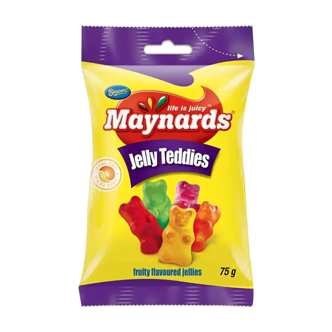 Front of Maynards Jelly Teddies 75g packet