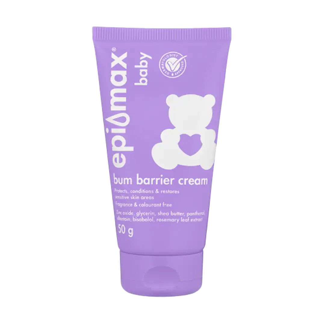 Front of Epi-Max Baby Bum Barrier Cream 50 g tube, high resolution
