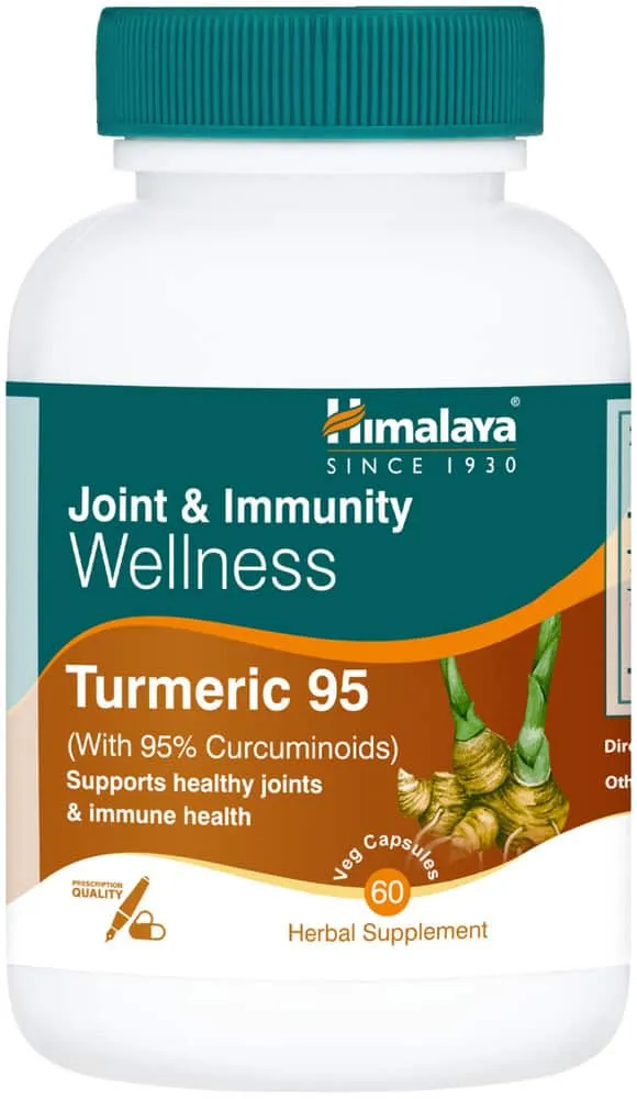 Himalaya Turmeric 95 Herbal Supplement Veg Capsules 60pk