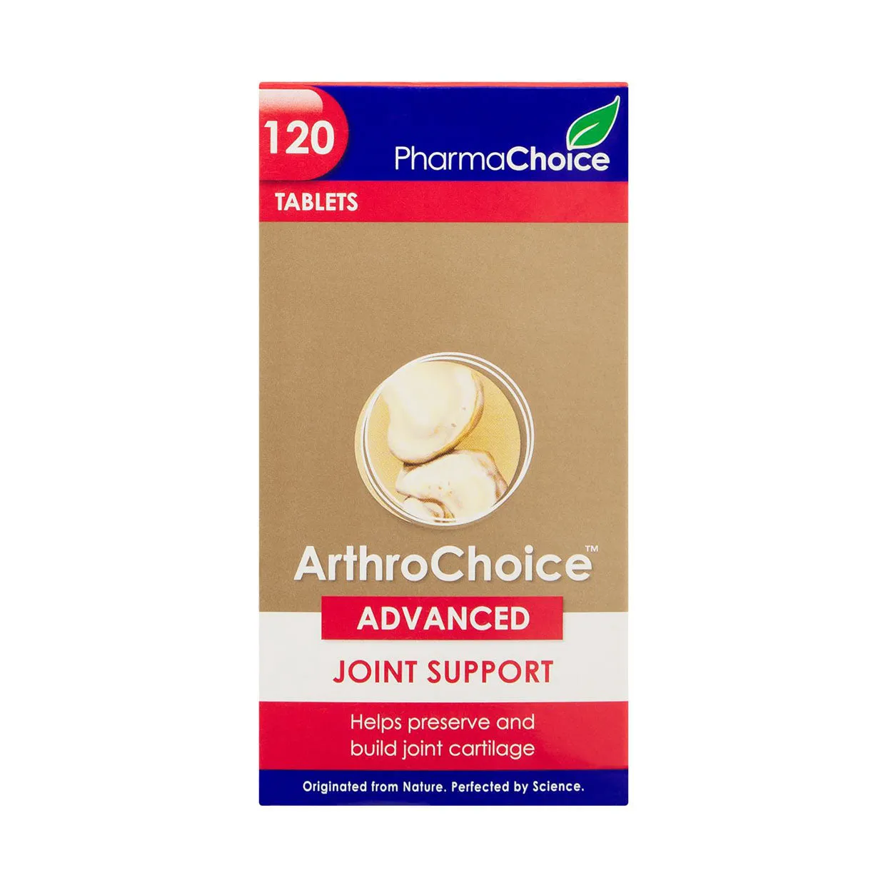 Front of ArthroChoice Advanced Joint Support 120 Tablets box