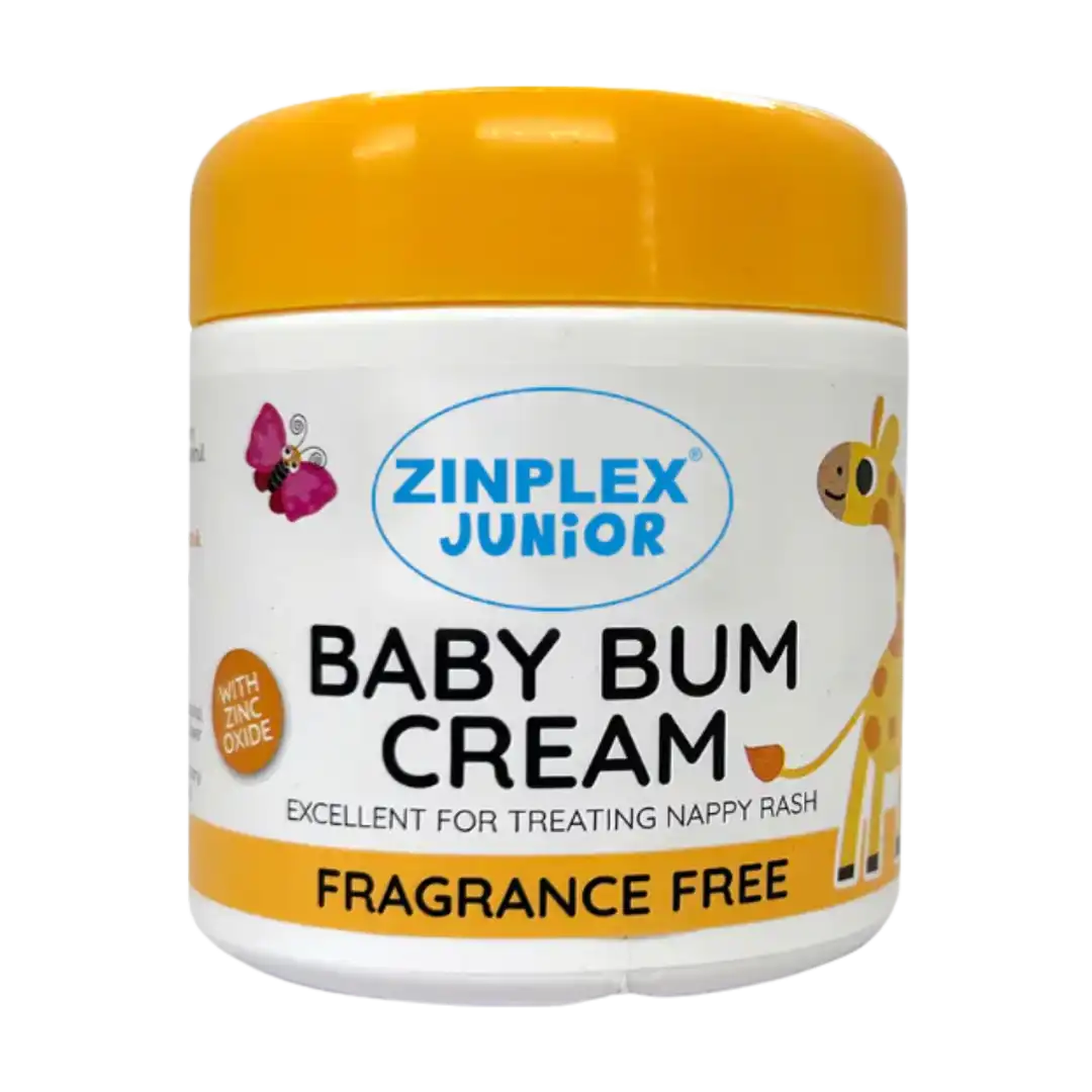Front of Zinplex Junior Baby Bum Cream 125 ml jar