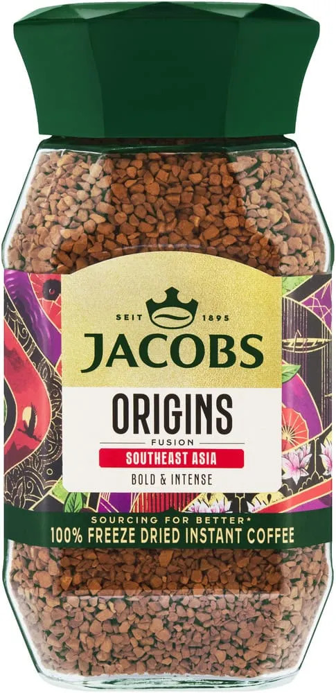 Jacobs Origins Southeast Asia Freeze Dried Instant Coffee 200g