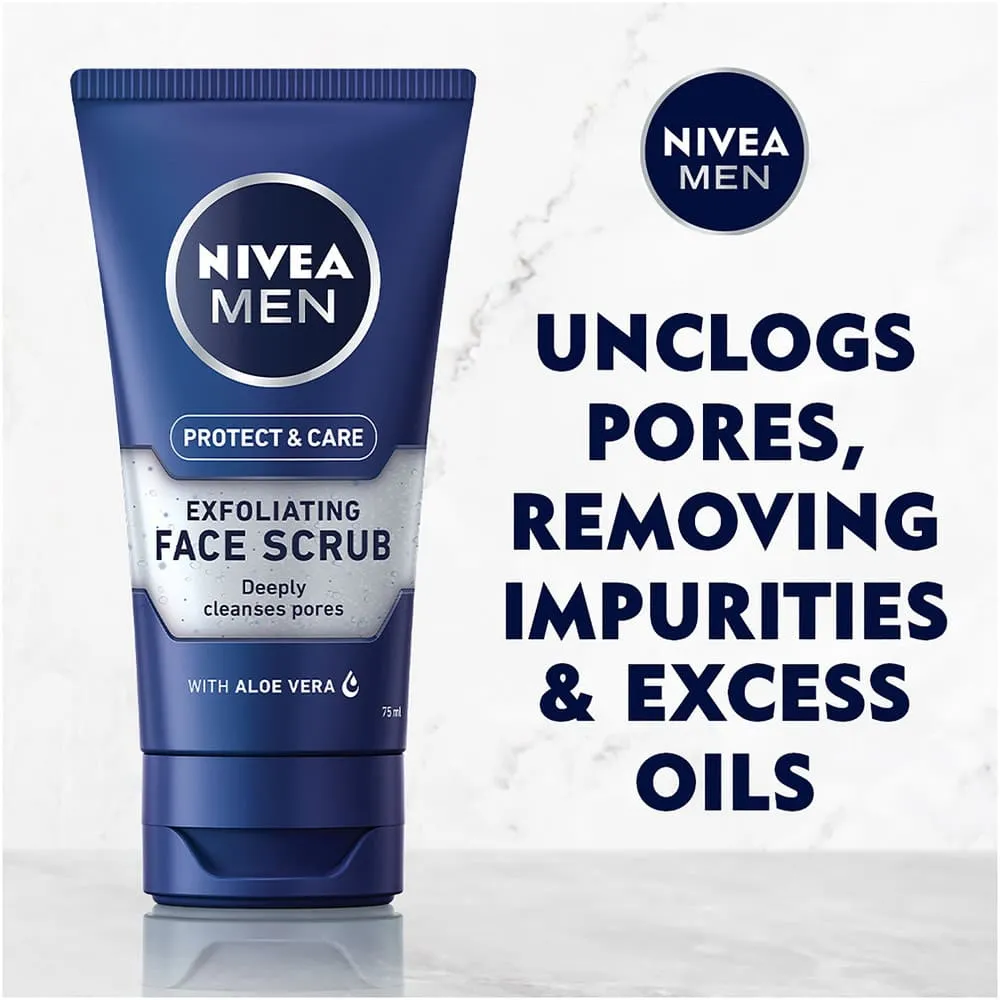 Nivea Men Protect & Care Exfoliating Face Scrub 75ml