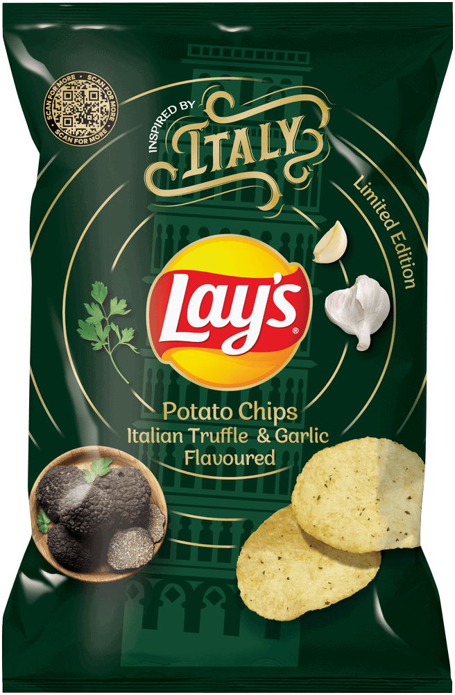 Lay's Italian Truffle & Garlic Flavoured Limited Edition Potato Chips 120g