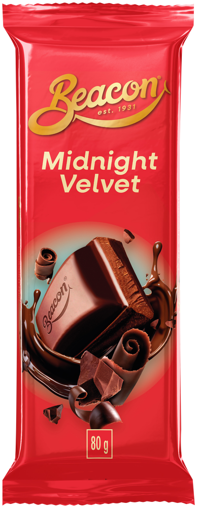 Beacon Midnight Velvet Chocolate Slab 80g