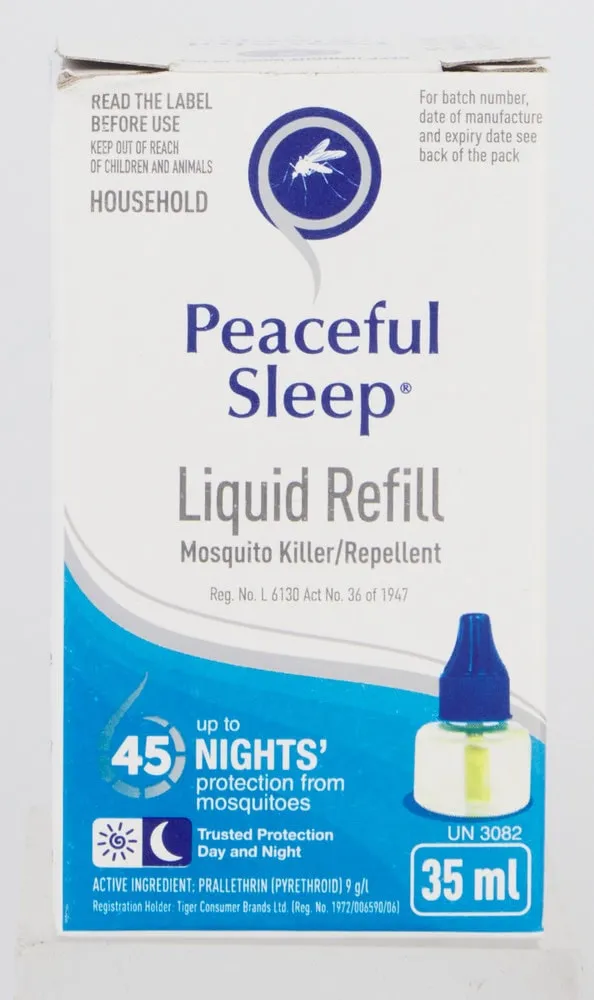 Peaceful Sleep Mosquito Killer/Repellent Liquid Refill 35ml