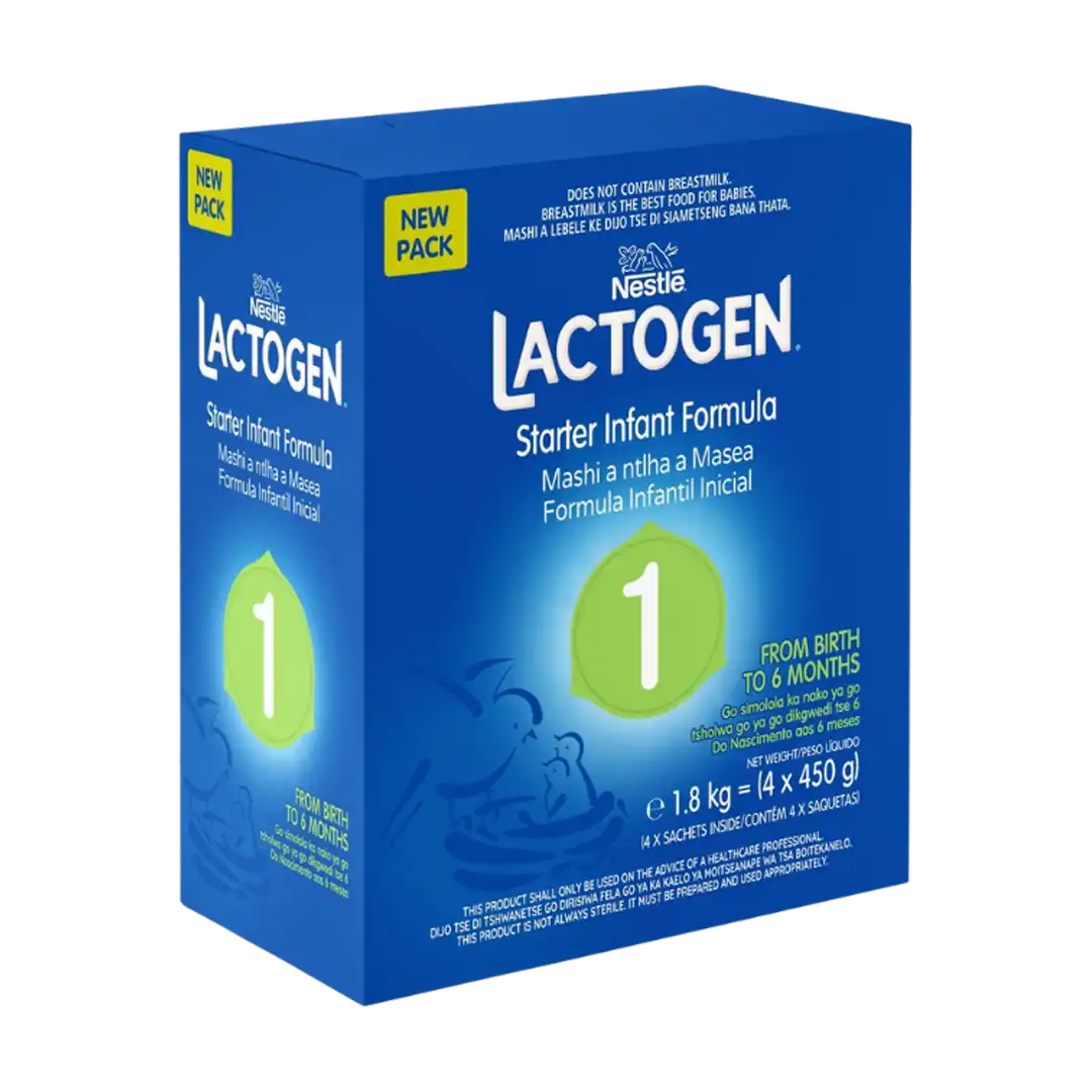 Front of Nestlé Lactogen 1 Starter Infant Formula, 1.8kg box