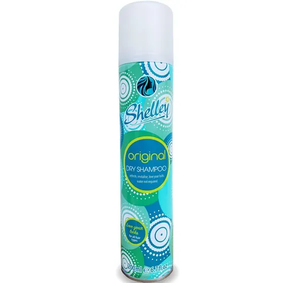 Front of Shelley Original Dry Shampoo 200 ml can