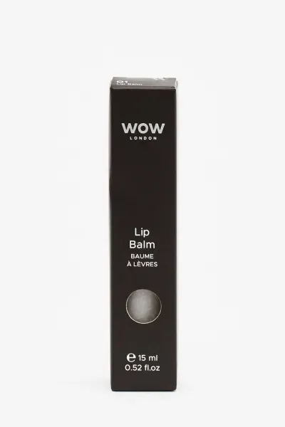 Front of WOW London Lip Balm 01 box, 15 ml