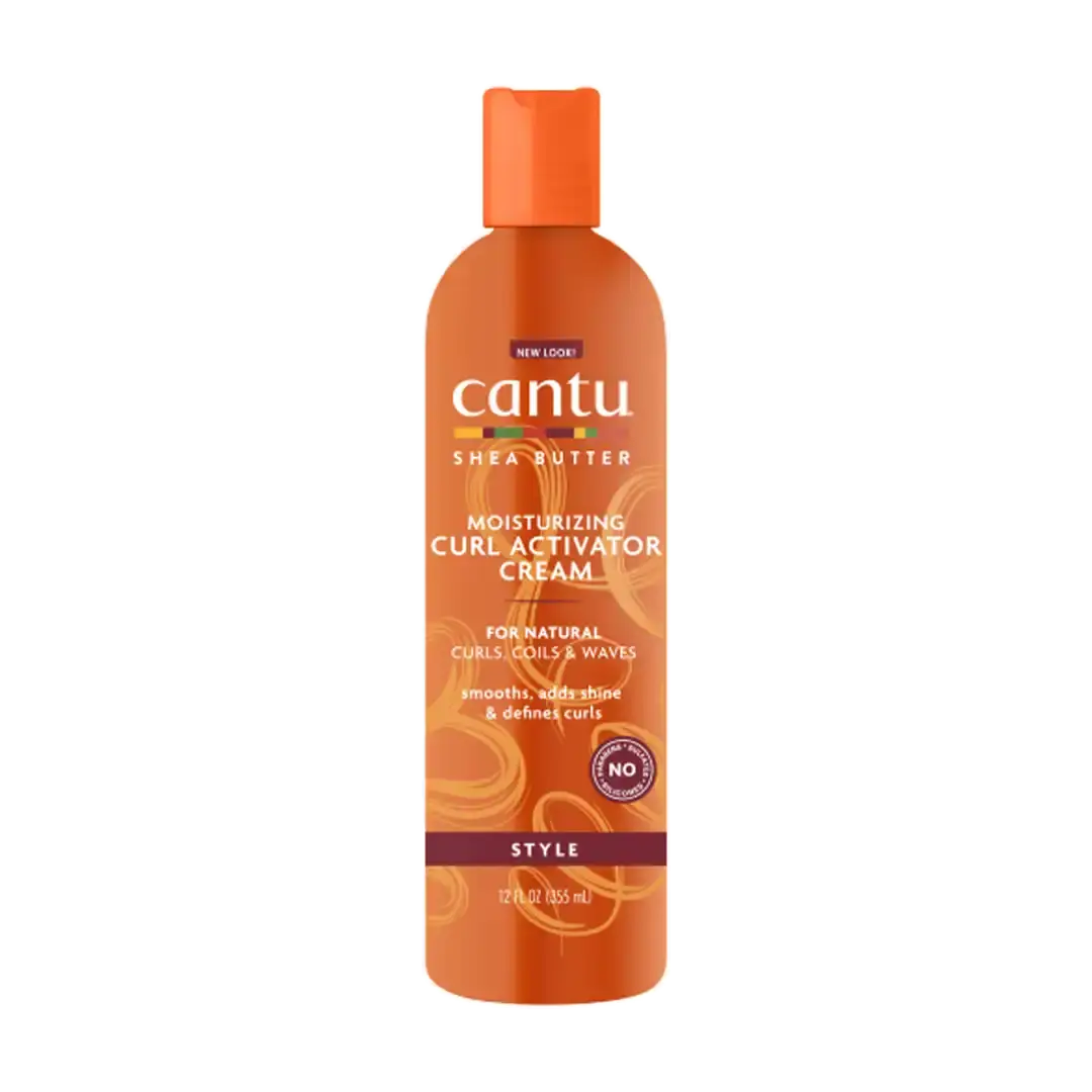 Front of Cantu Shea Butter Moisturizing Curl Activator Cream 355 ml bottle