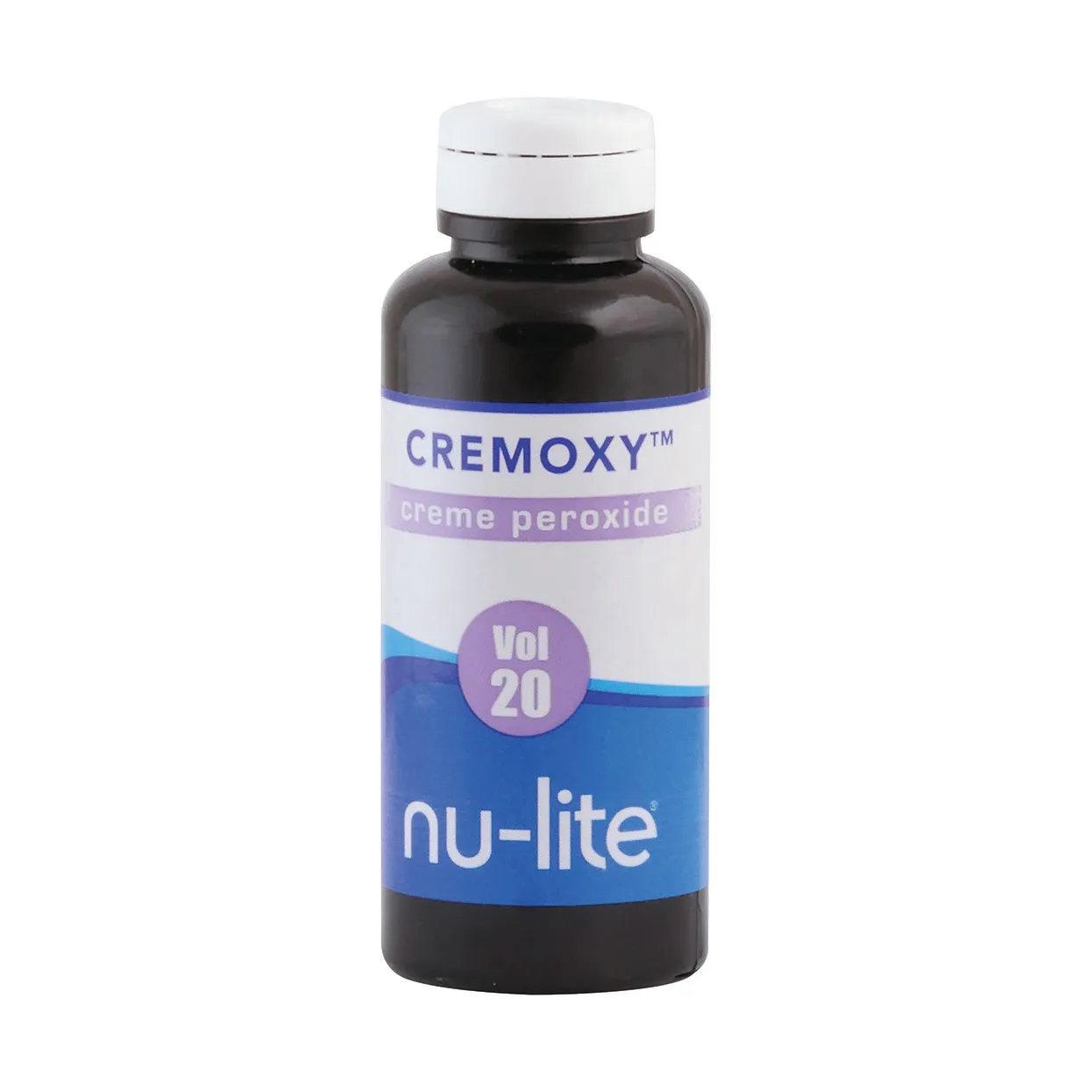 Front of Nu-Lite Cremoxy Creme Peroxide Vol 20 100ml bottle